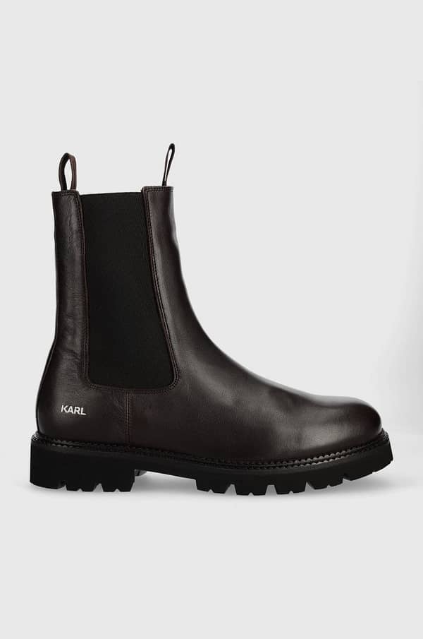 Karl Lagerfeld ghete chelsea de piele Troupe Mens